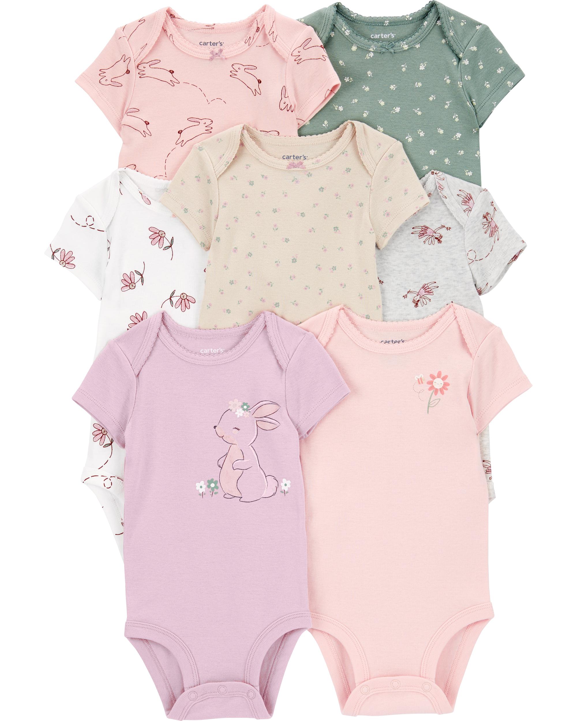 Multi 7-Pack Short-Sleeve Original Bodysuits | Carter's Oshkosh Canada