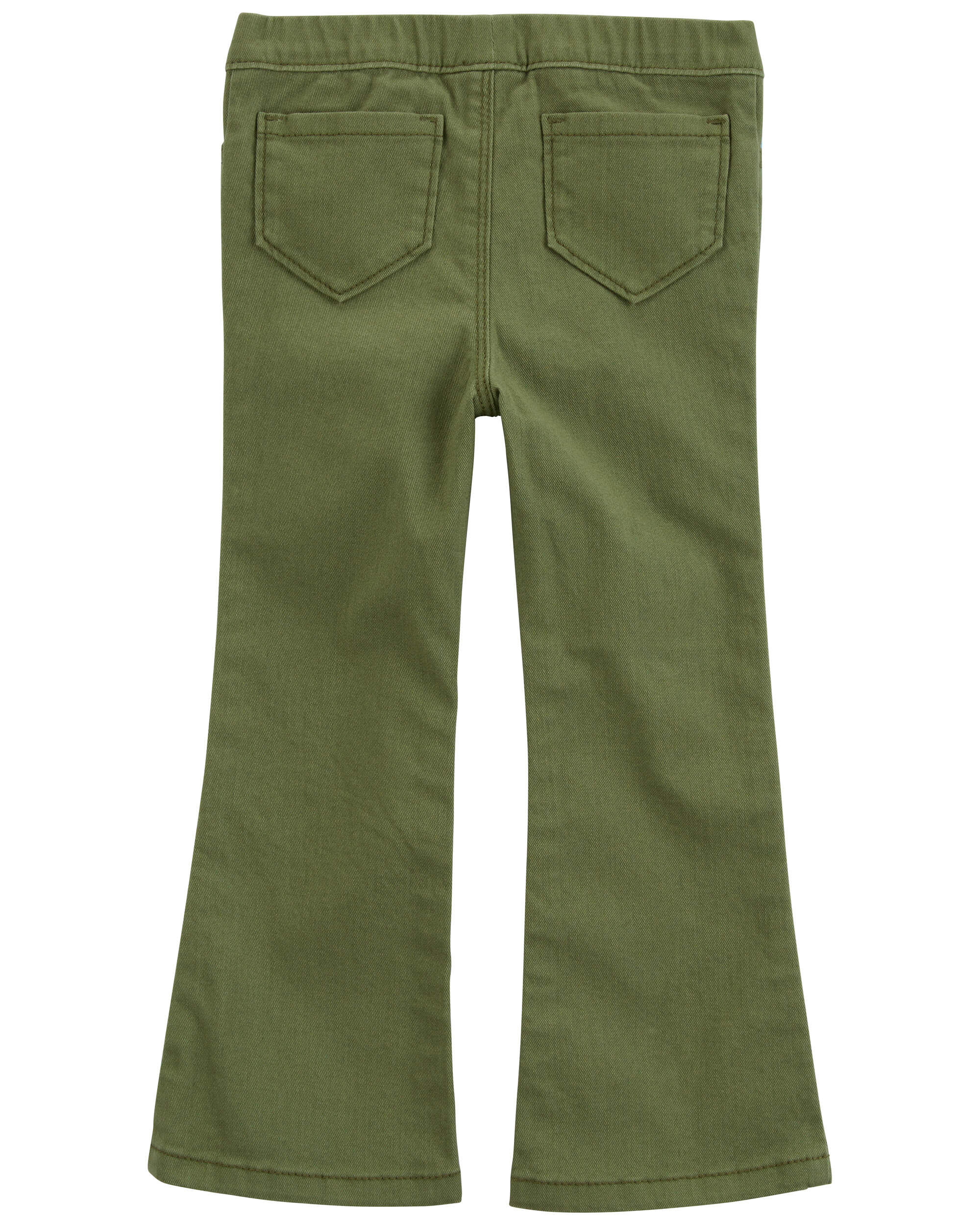 Toddler Flare Pull-On Twill Pants