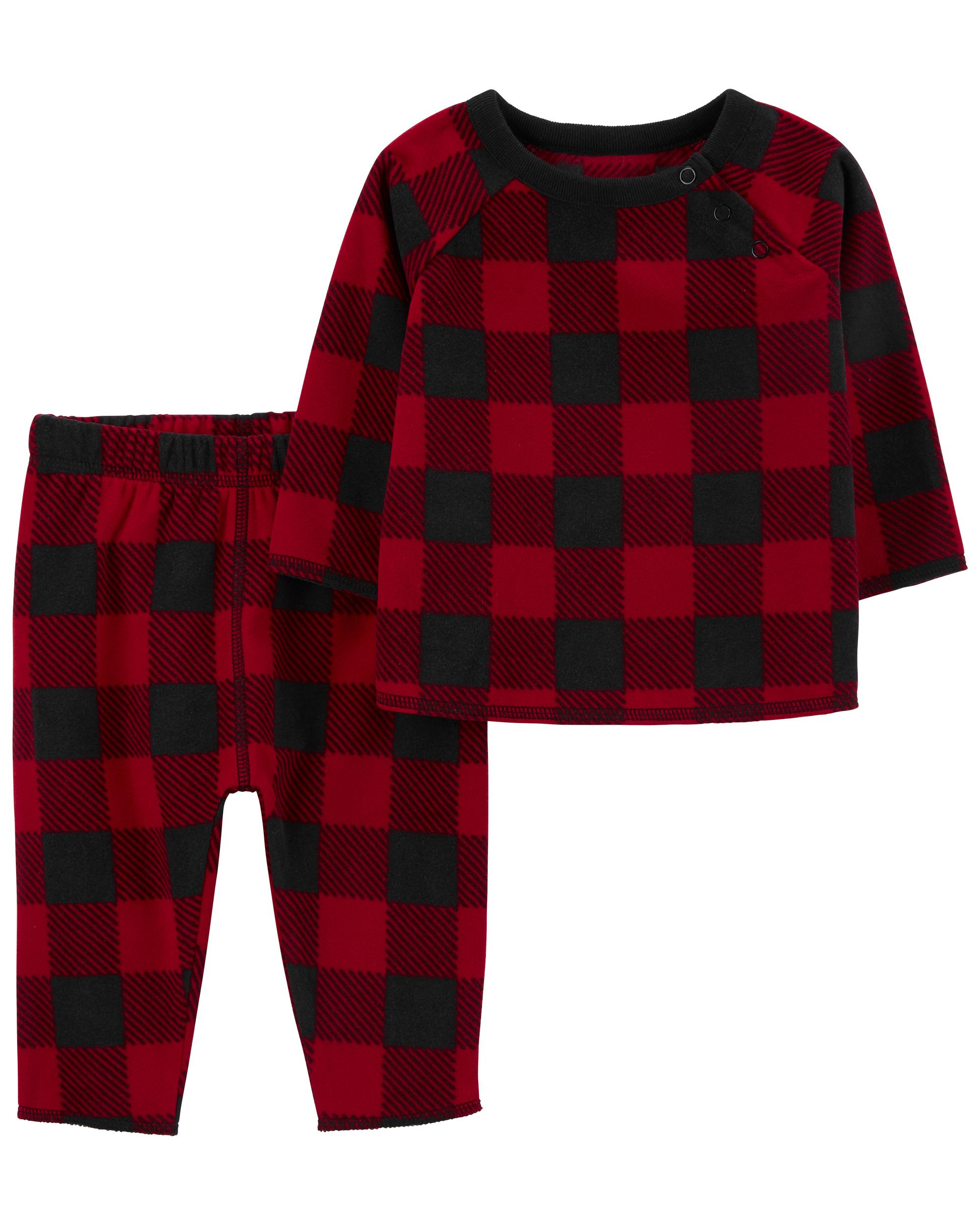 Plaid hot sale outfit set