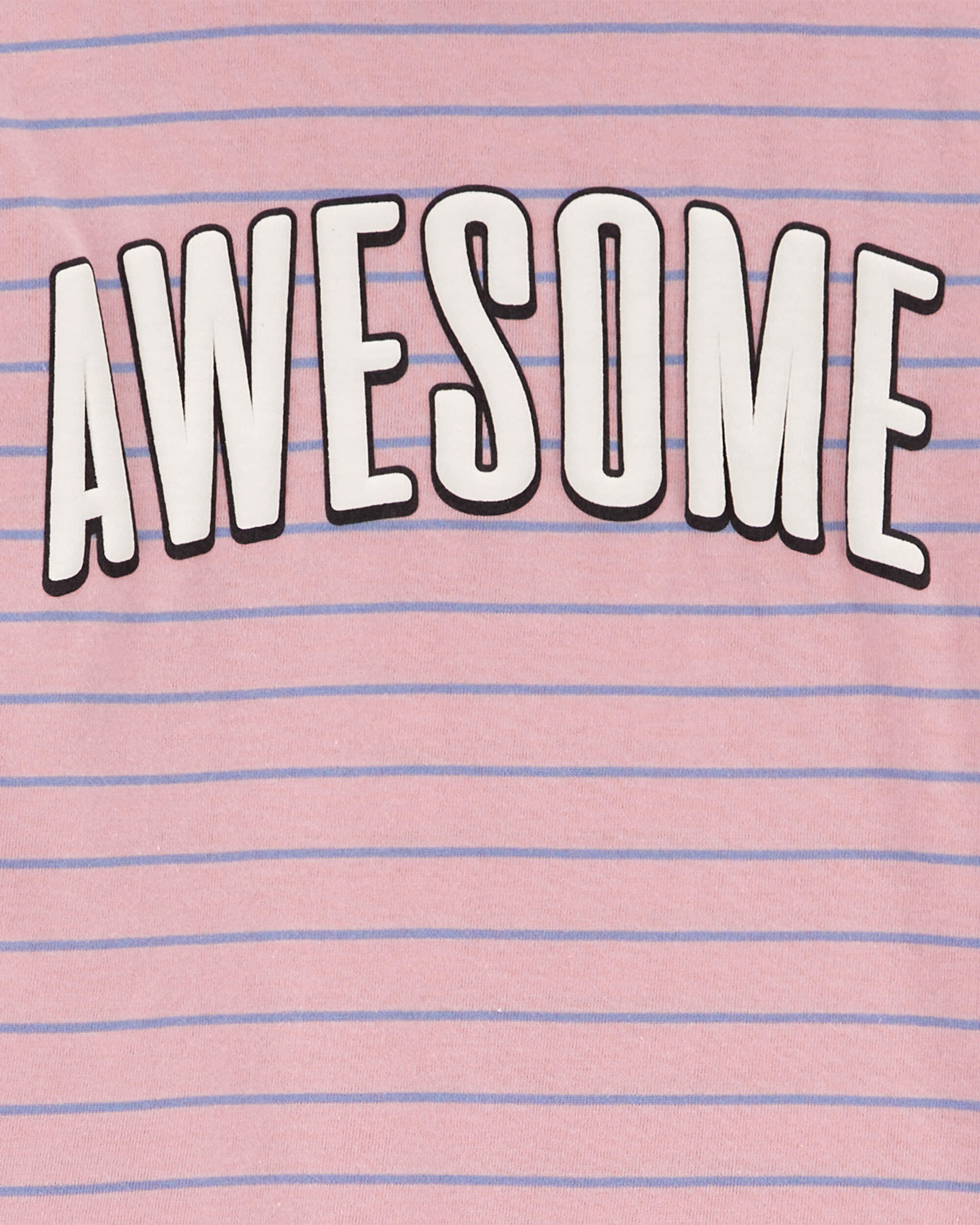 Toddler Awesome Striped Graphic Tee