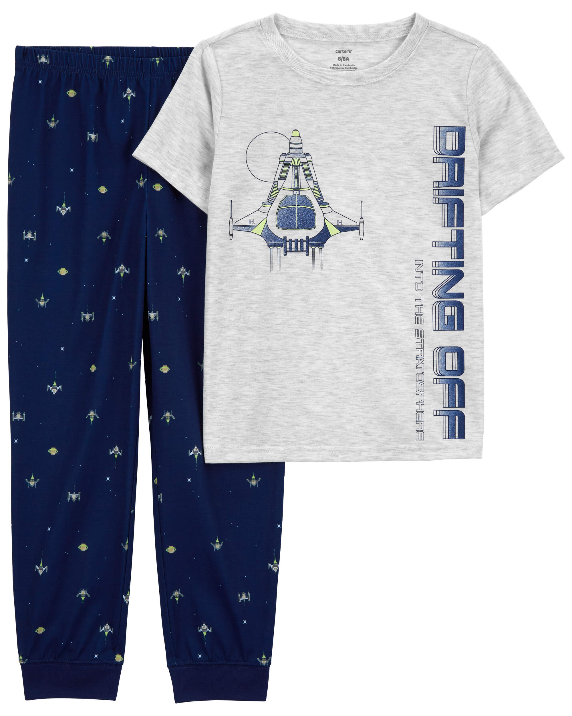 Kid 2-Piece Space Loose Fit Pyjamas