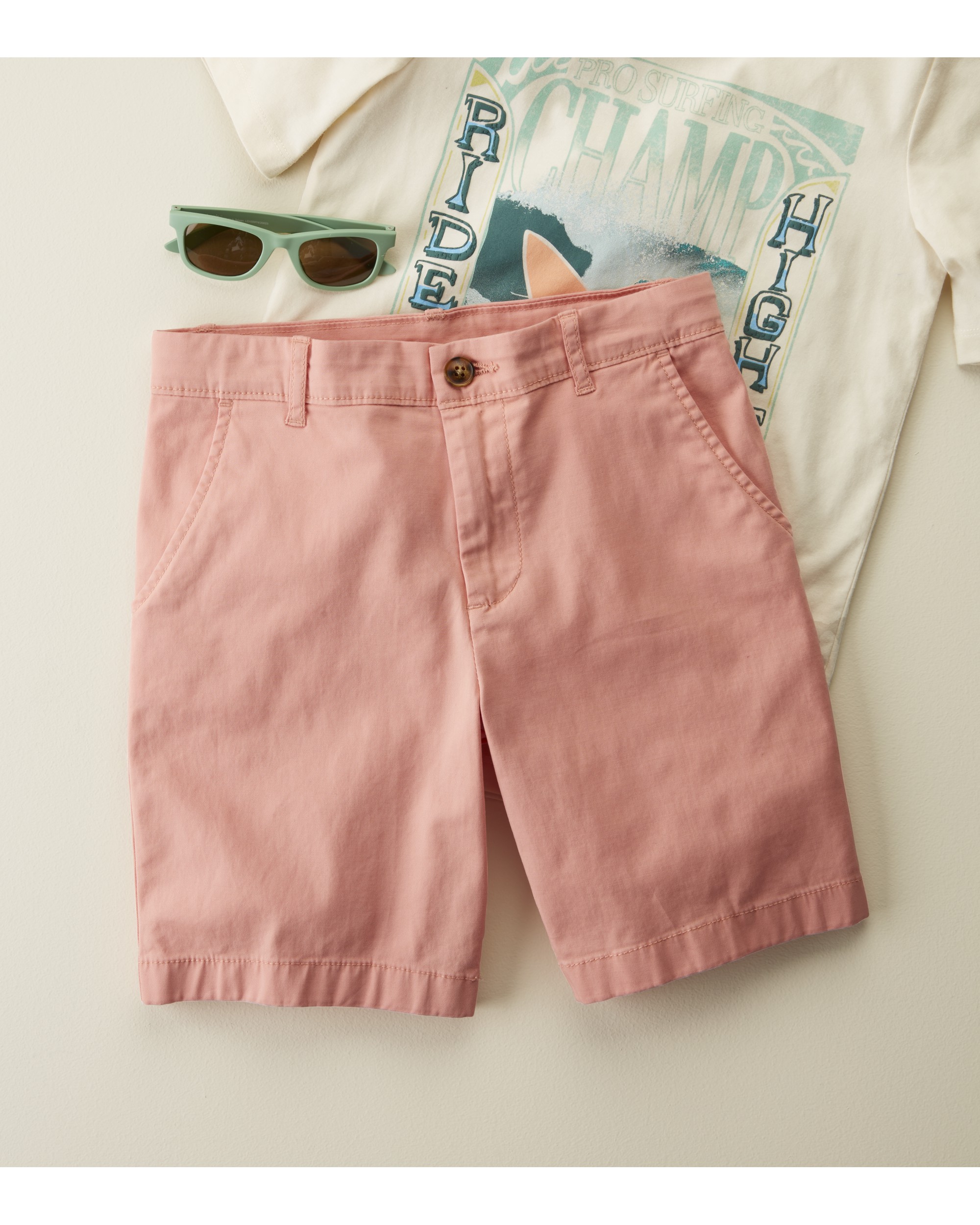 Kid Pastel Stretch Chino Shorts