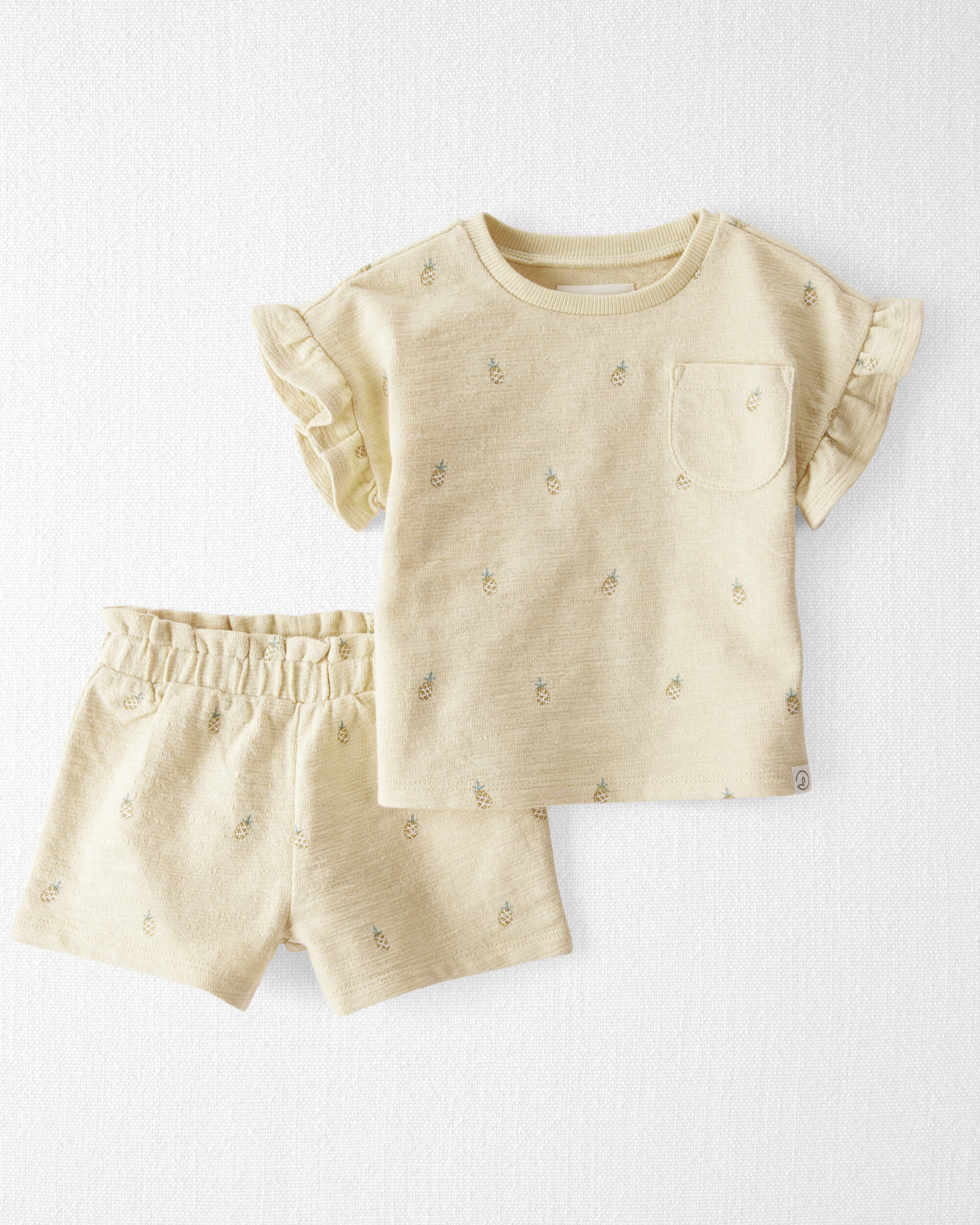 Baby 2-Piece Pineapple-Print Set Made With Organic Cotton