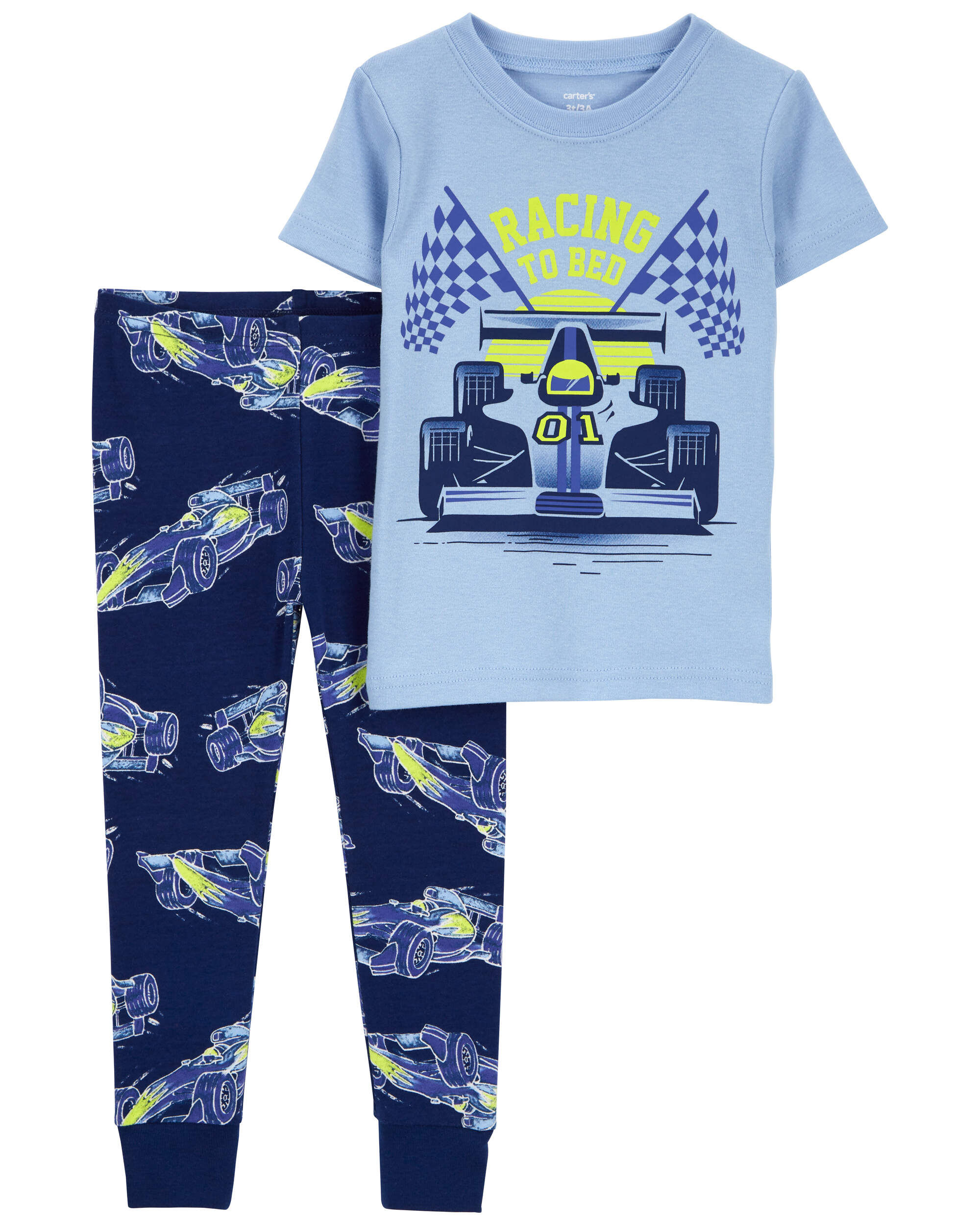 Baby 2-Piece Racing 100% Snug Fit Cotton Pyjamas
