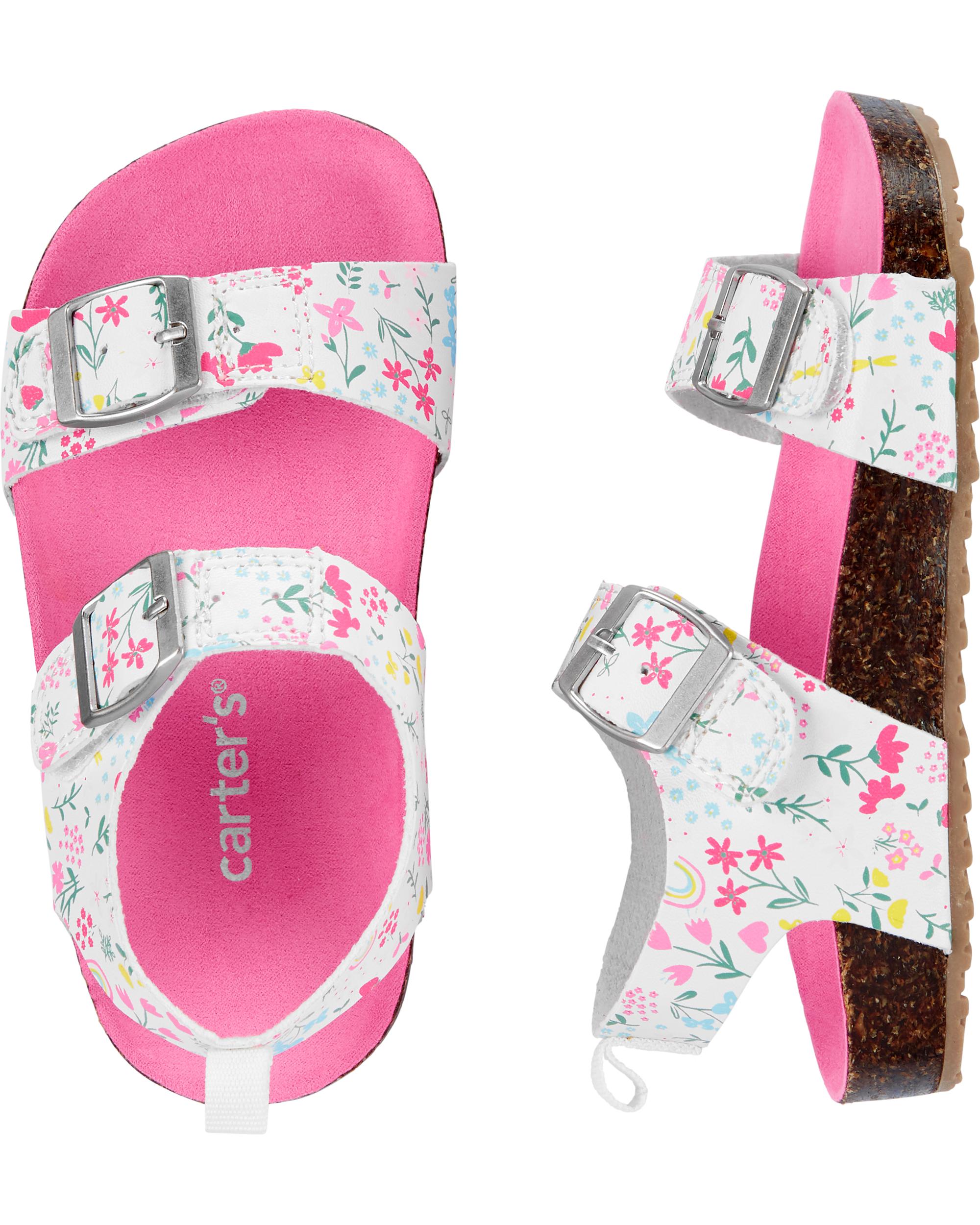 carter's cork sandal baby shoes