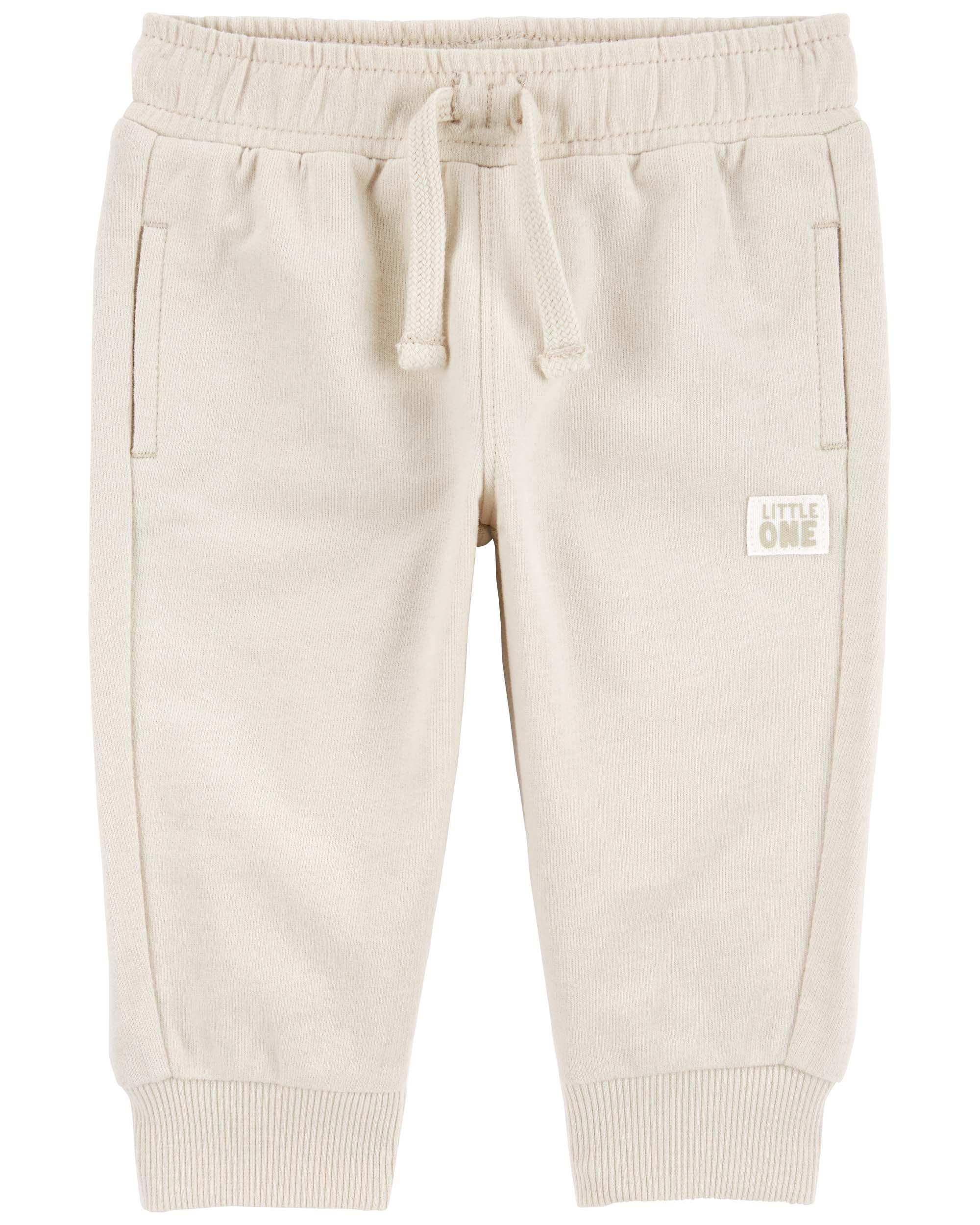 Cream Pull-On French Terry Joggers | Carter's Oshkosh Canada