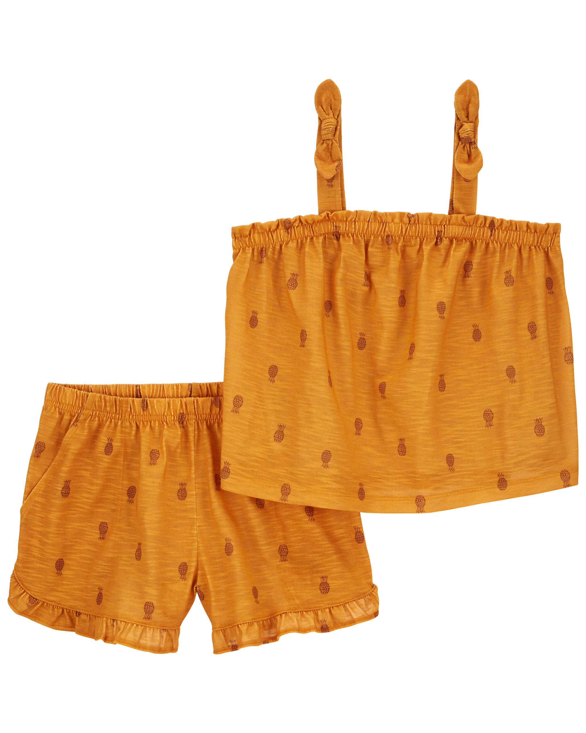 Kid 2-Piece Pineapple Loose Fit Pyjama Set
