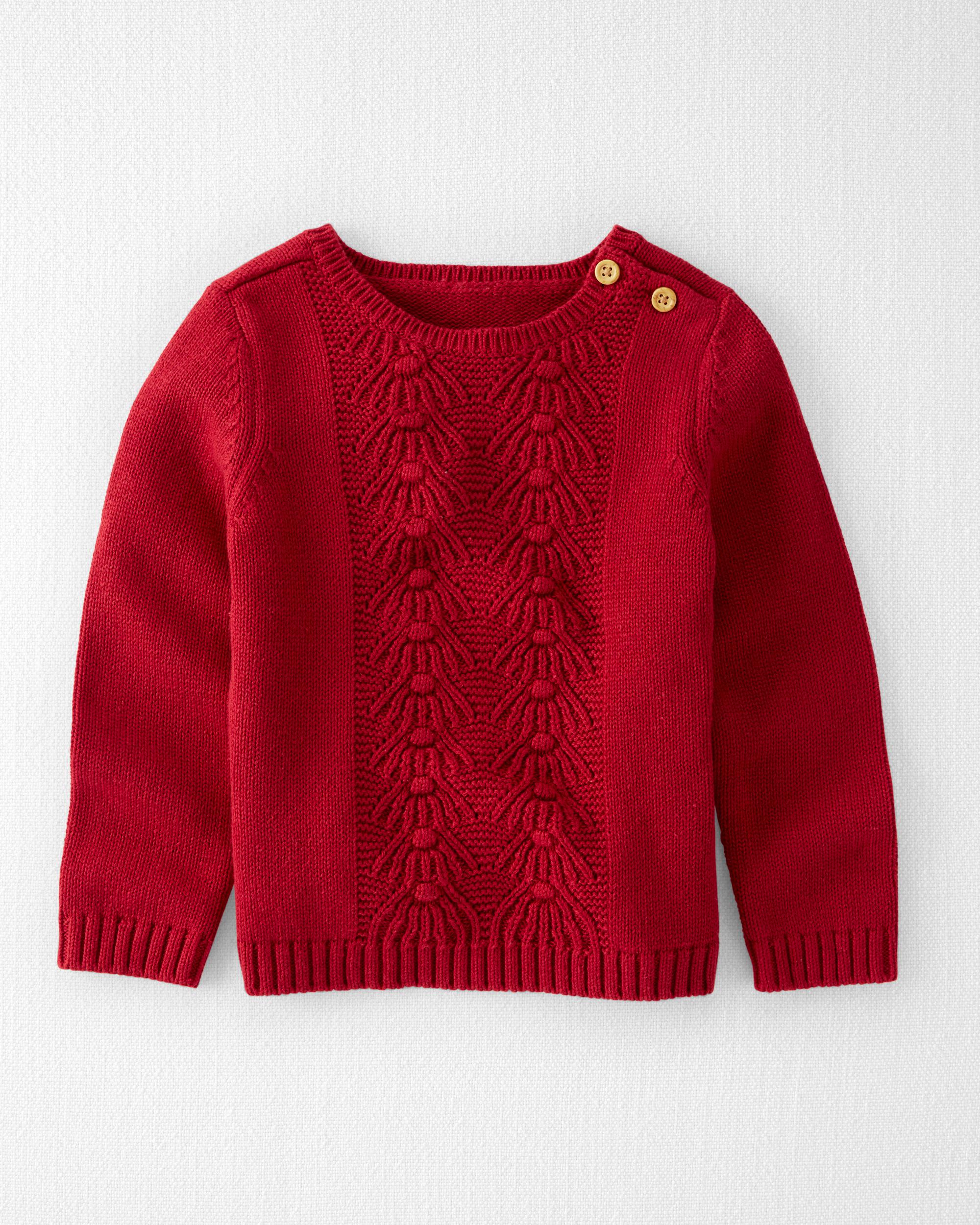 Organic Cotton Cable Knit Sweater