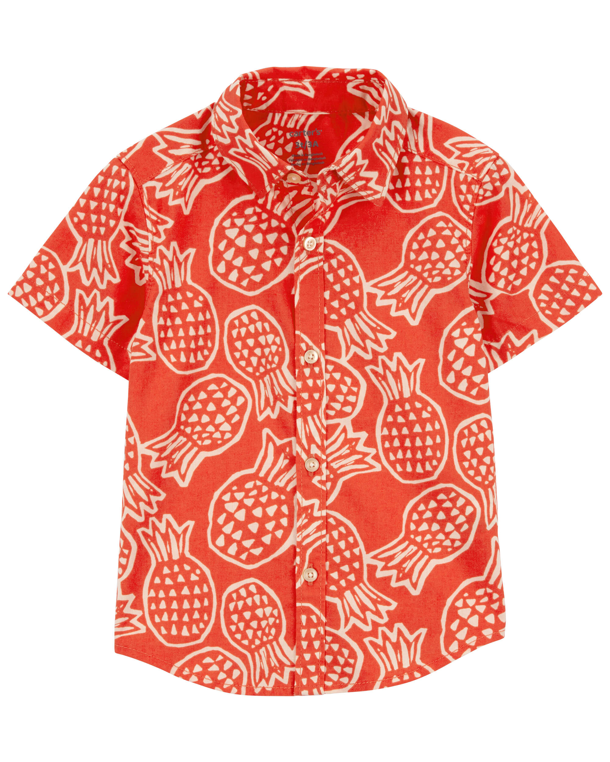 Toddler Pineapple Button-Down Shirt