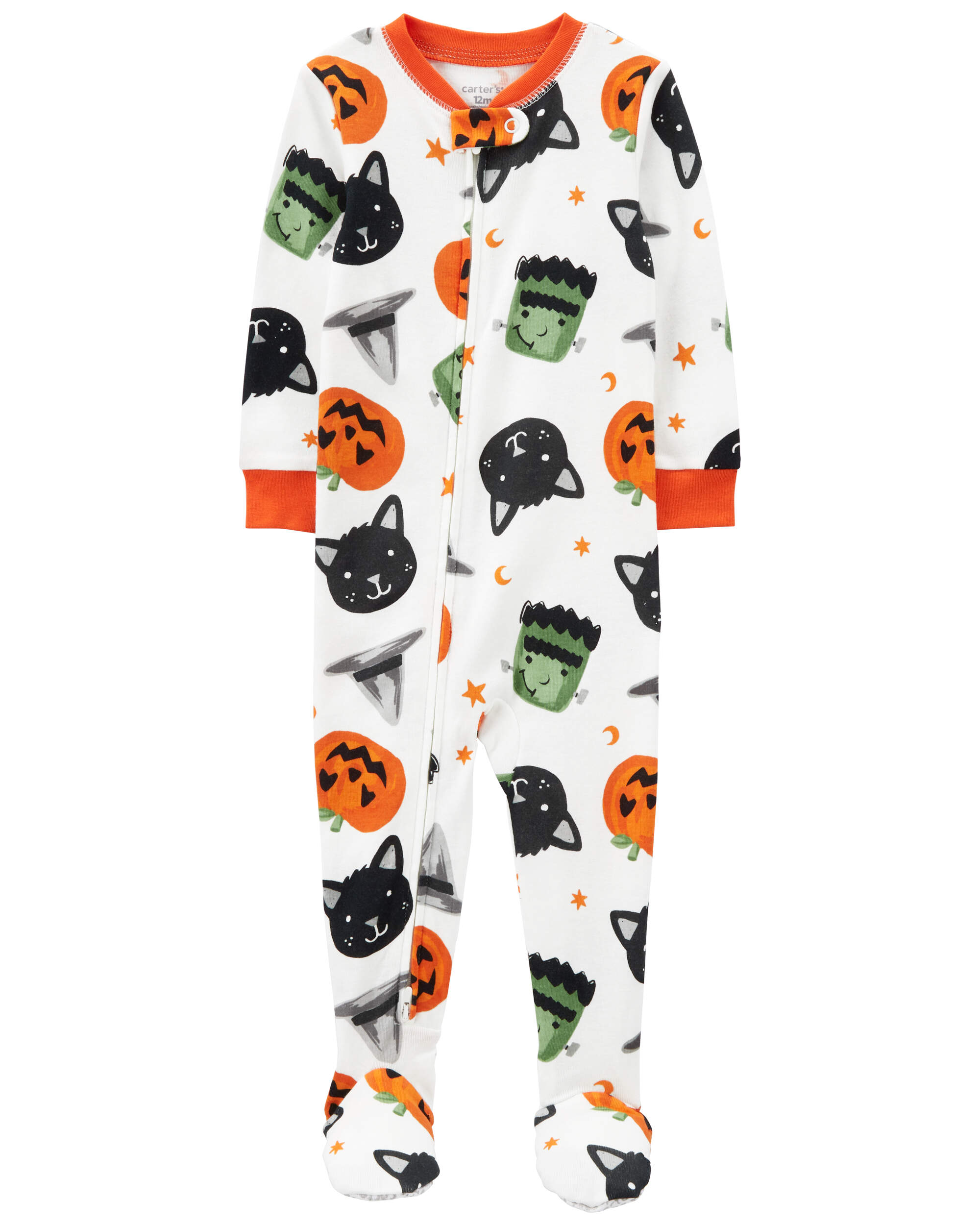 Baby 1-Piece Halloween 100% Snug Fit Cotton Footie Pyjamas