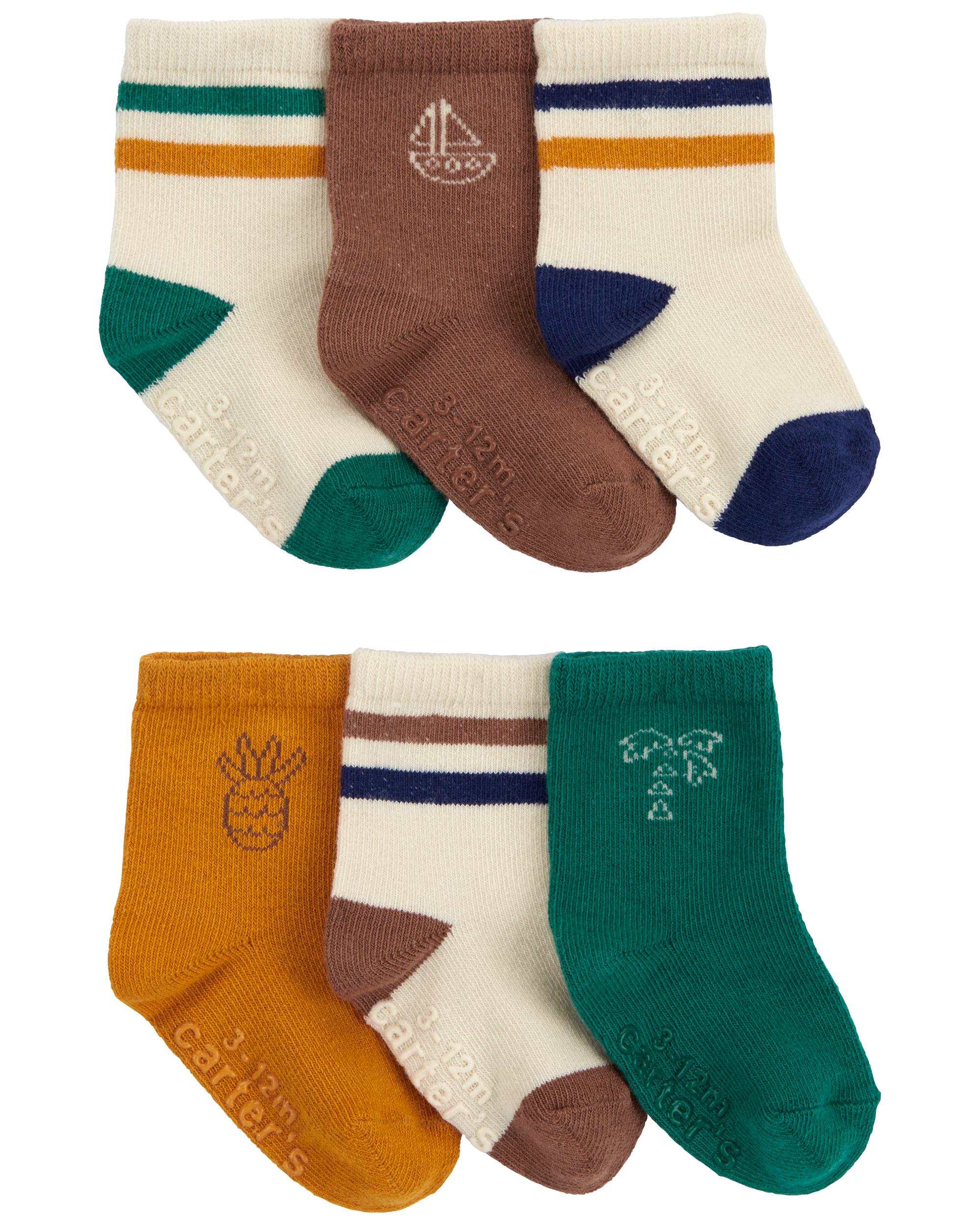 Baby 6-Pack Striped Socks