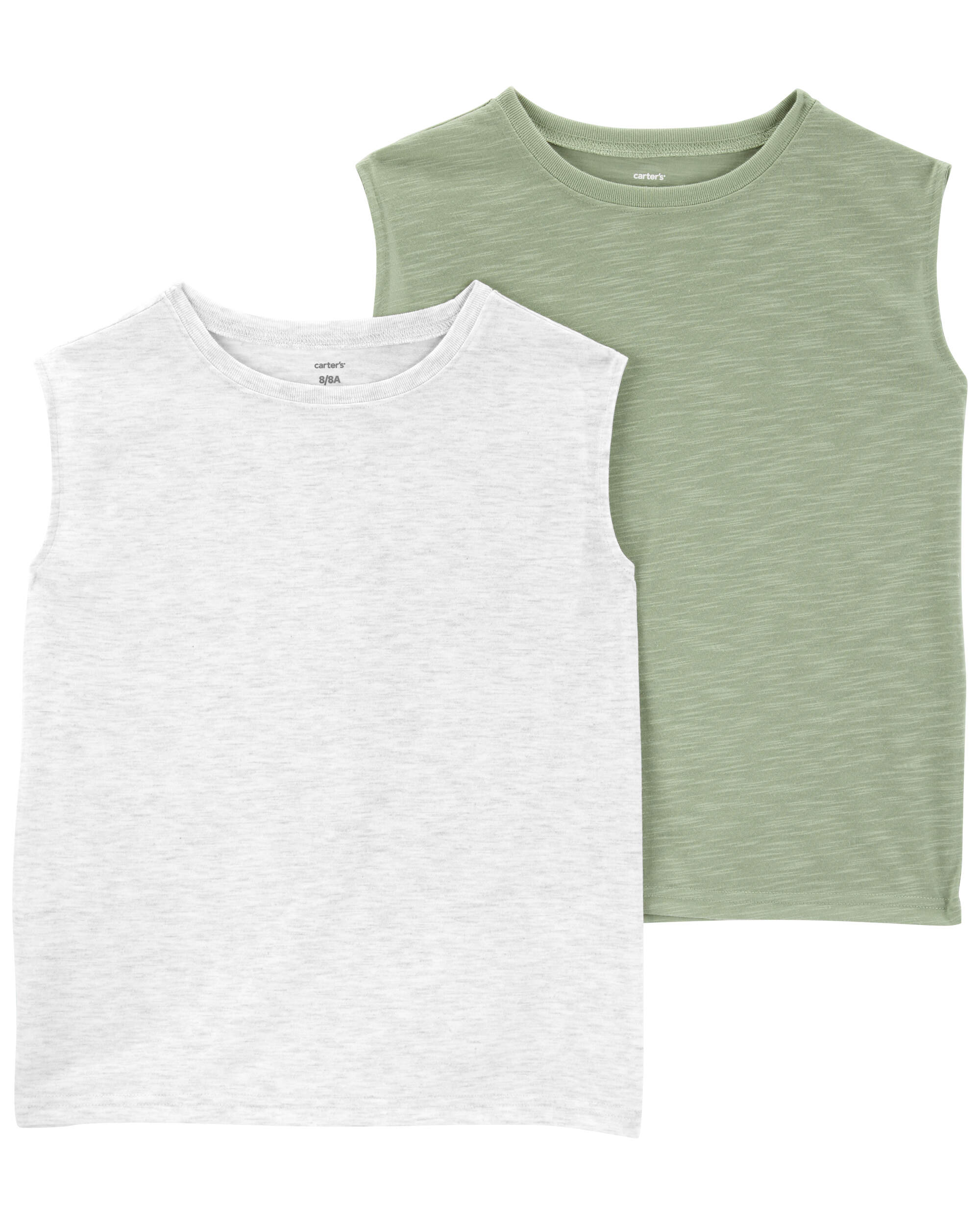 Kid 2-Pack Slub Jersey Pyjama Tanks