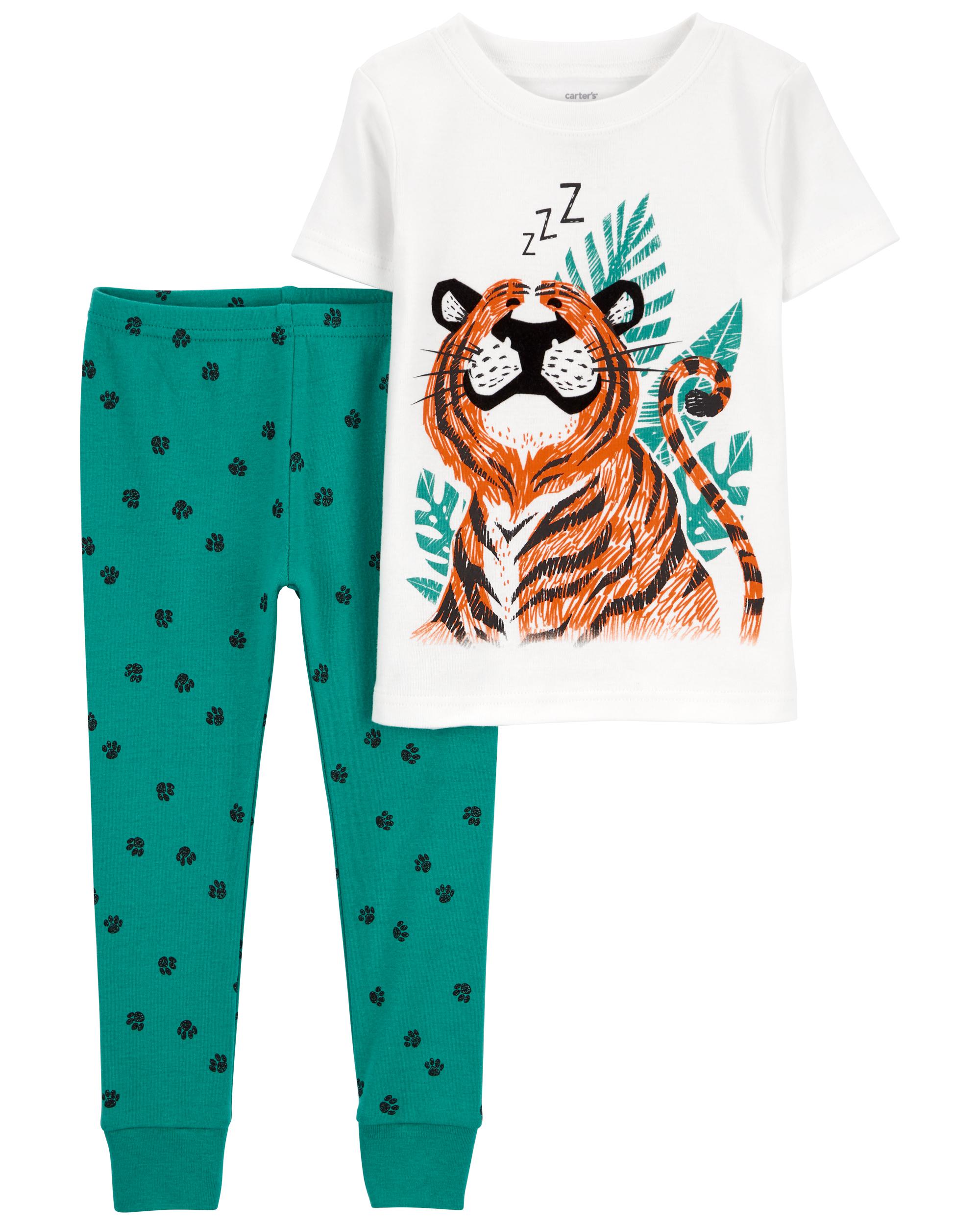 Toddler 2-Piece Tiger 100% Snug Fit Cotton Pyjamas