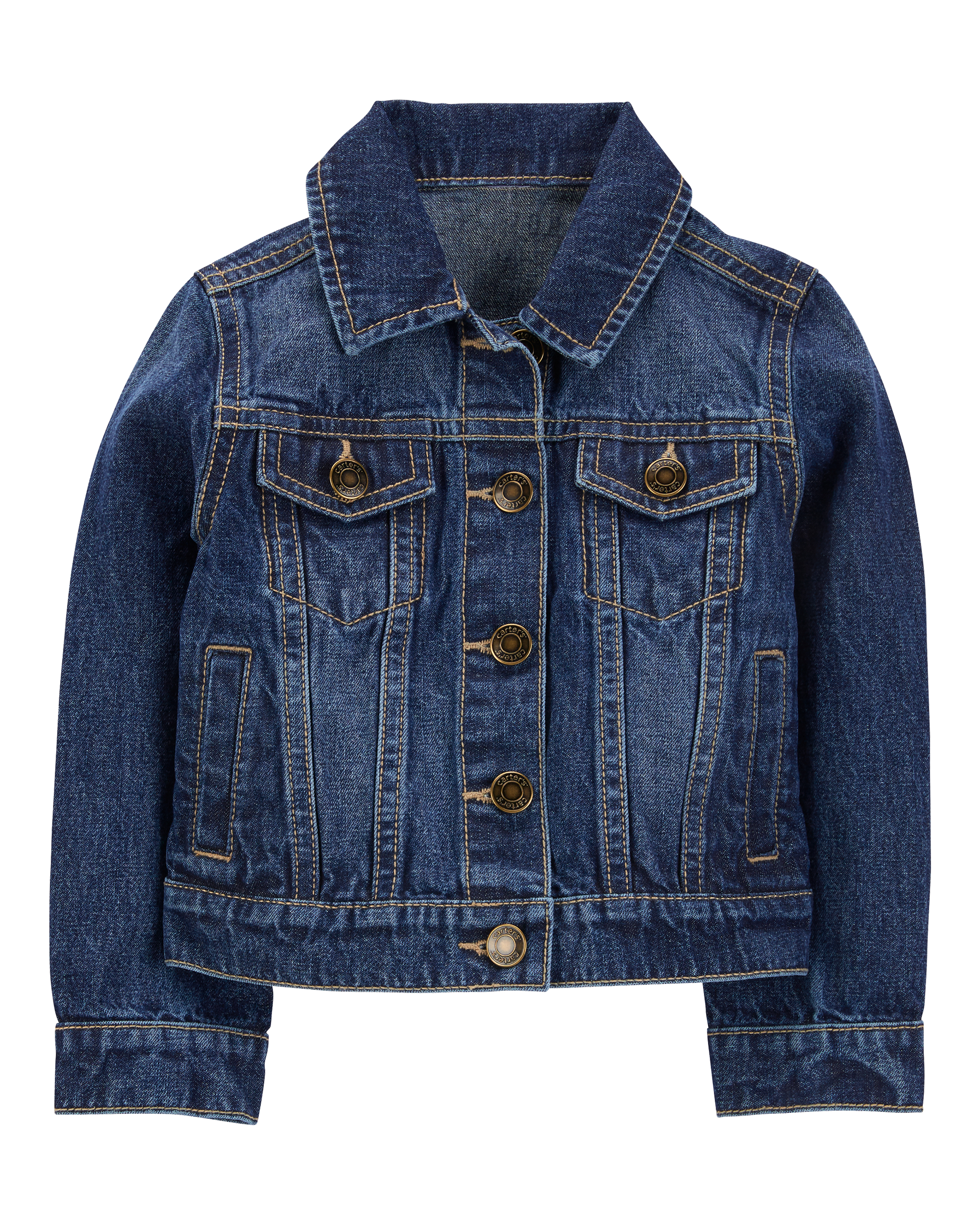 Denim Baby Girls Basic Denim Jacket Carter s Oshkosh Canada