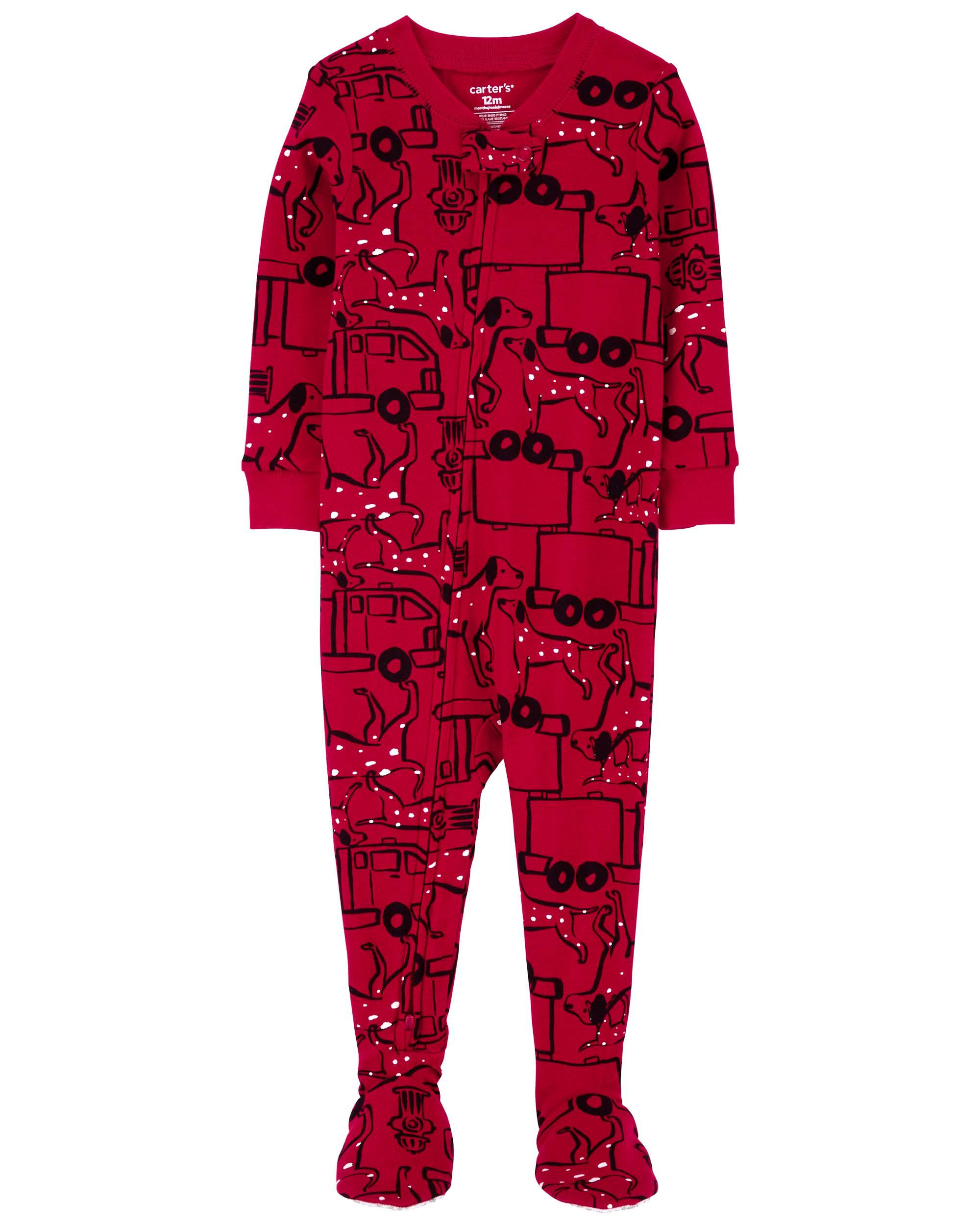 Toddler 1-Piece 100% Snug Fit Cotton Footed Pyjamas